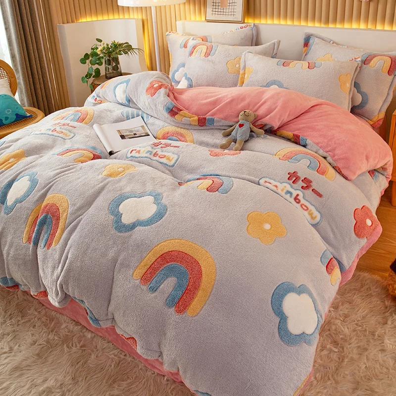 Bedding Set (Duvet cover + Flat Sheet + Pillowcase ) Please check details for specific size
Bedding Set (Duvet cover + Flat Sheet + Pillowcase ) Please check details for specific size