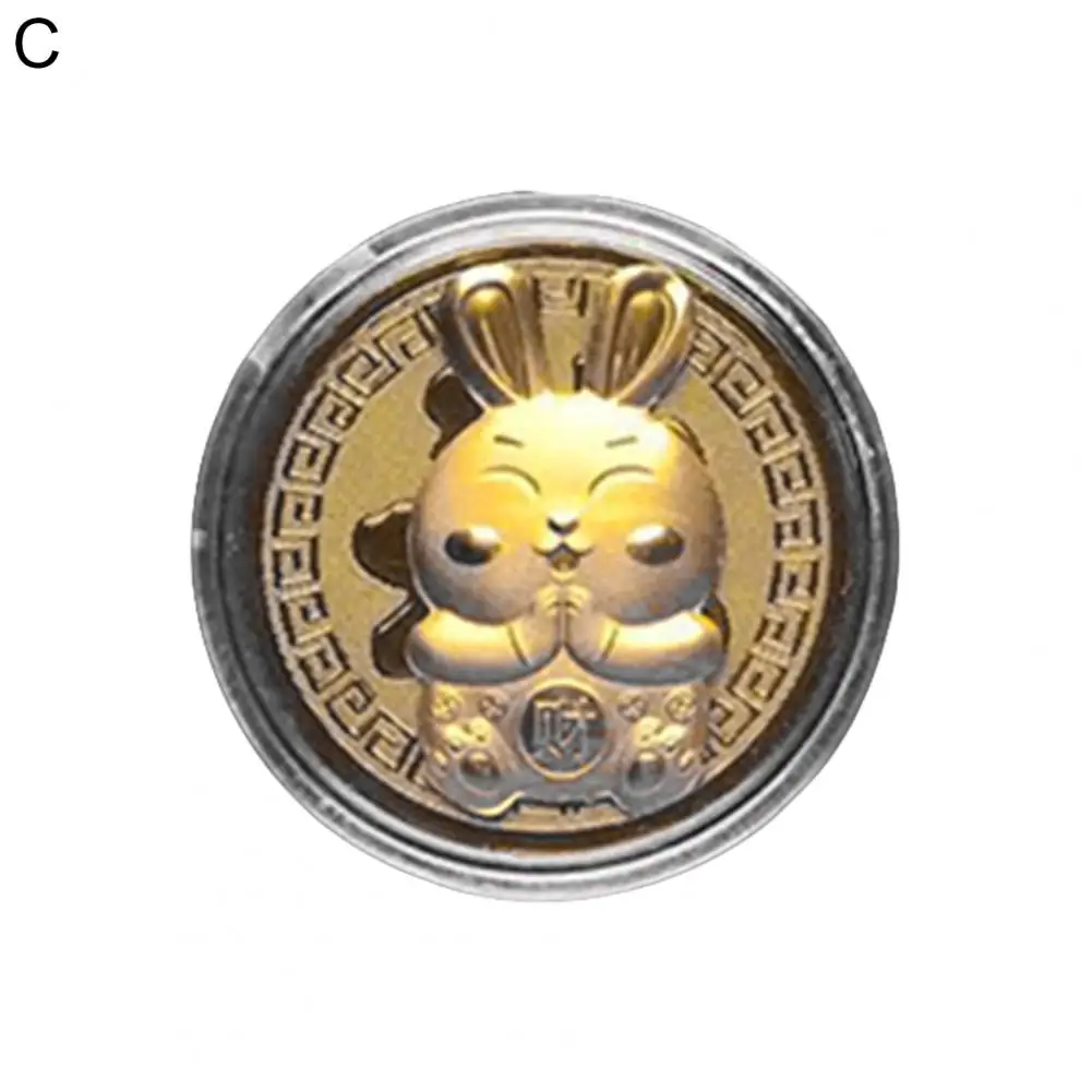 Useful Car Hanging Pendant Lightweight Rabbit Year Coin Fine Workmanship Chinese Souvenir Zodiac Coin Car Charm Decorative
Useful Car Hanging Pendant Lightweight Rabbit Year Coin Fine Workmanship Chinese Souvenir Zodiac Coin Car Charm Decorative