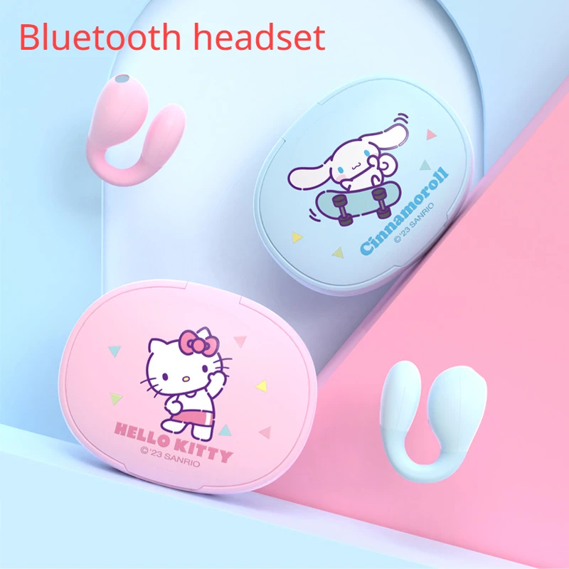 Kawaii Sanrio Anime Hello Kitty Bluetooth Headset Kuromi Cinnamoroll Cute Cartoon Girl Student Birthday Gift Sport Ear Clip Type
Kawaii Sanrio Anime Hello Kitty Bluetooth Headset Kuromi Cinnamoroll Cute Cartoon Girl Student Birthday Gift Sport Ear Clip Type