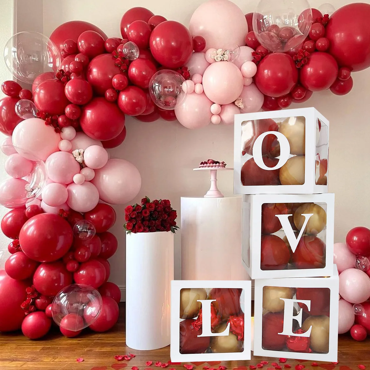 25cm Custom Transparent Letter Box Love Wedding Decor With Rose Ballon Wedding Anniversary Engagement Love Decor Balloon DIY Box
25cm Custom Transparent Letter Box Love Wedding Decor With Rose Ballon Wedding Anniversary Engagement Love Decor Balloon DIY Box