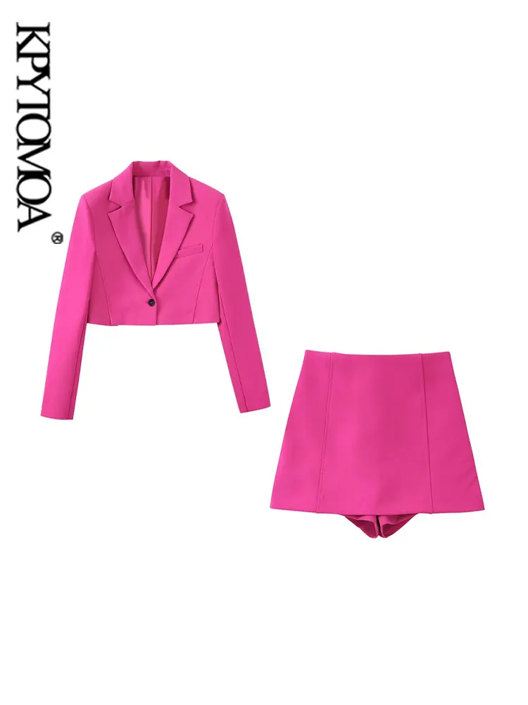 KPYTOMOA Women Fashion Front Button Cropped Blazer Coat And High Waist Side Zipper Shorts Skirts Female Two Piece Sets Mujer
KPYTOMOA Women Fashion Front Button Cropped Blazer Coat And High Waist Side Zipper Shorts Skirts Female Two Piece Sets Mujer