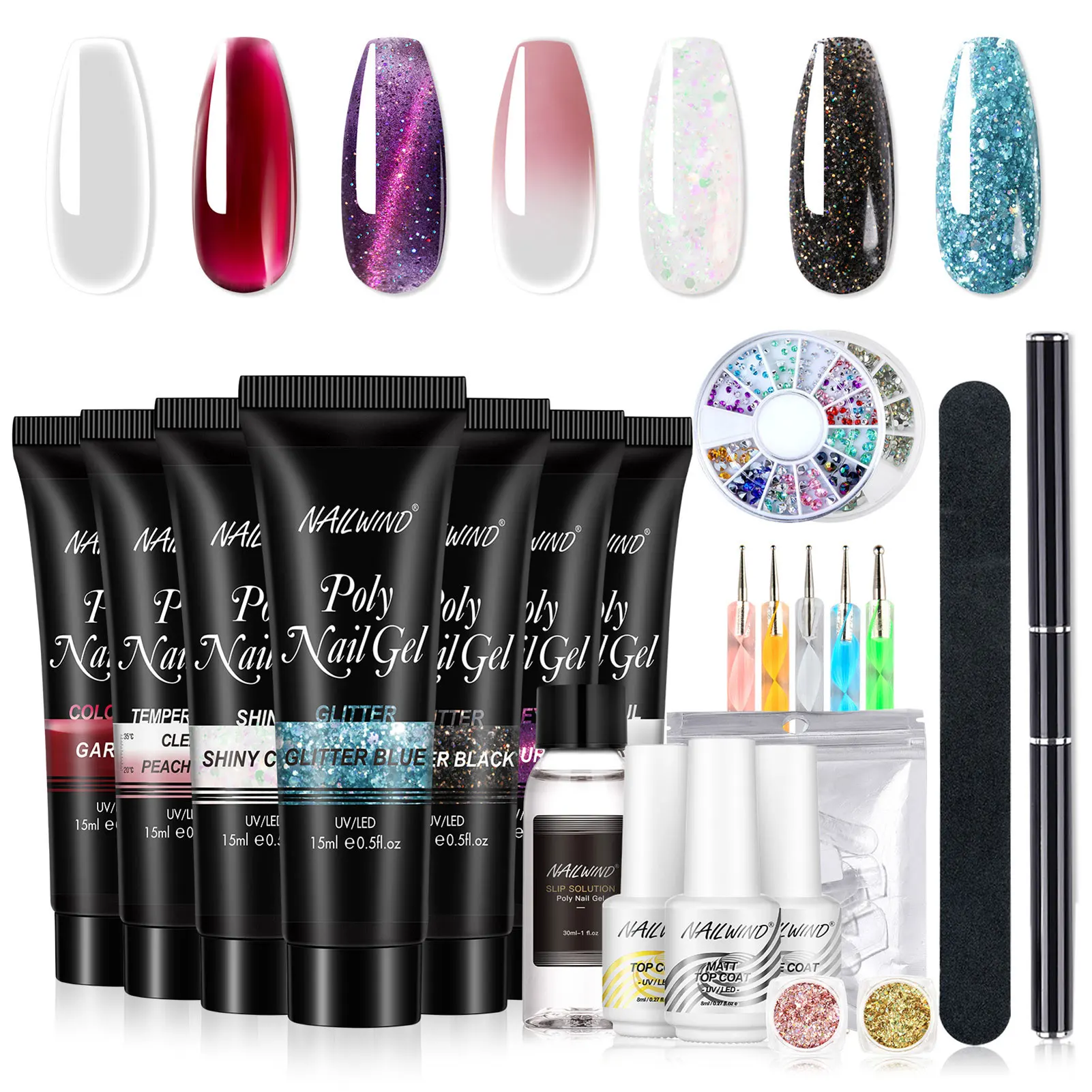 7 Color Poly Nail Gel Kit 7 Colors Nail Extension Gel Nail Enhancement Starter Kit with 7pcs 15ml Nail Extension Gel Gel
7 Color Poly Nail Gel Kit 7 Colors Nail Extension Gel Nail Enhancement Starter Kit with 7pcs 15ml Nail Extension Gel Gel