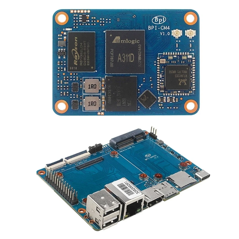 Banana Open-Source Platform Single Board Computer BPI-CM4 Quad with 4GB 16GEMMc ,WiFi,BT Module P9JB
Banana Open-Source Platform Single Board Computer BPI-CM4 Quad with 4GB 16GEMMc ,WiFi,BT Module P9JB