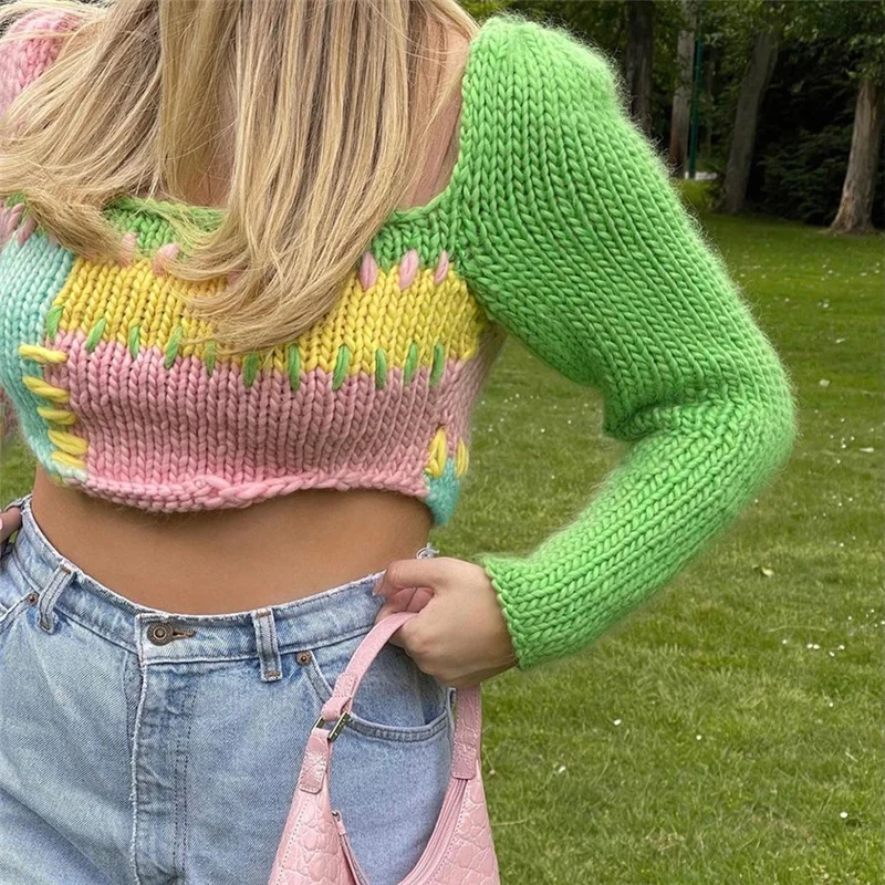 T-shirts Tees Sexy Fashion Women Beach Summer Clothes Y2K Autumn Knitted Long Sleeve Crop Top Crochet Patchwork Vintage Casual
T-shirts Tees Sexy Fashion Women Beach Summer Clothes Y2K Autumn Knitted Long Sleeve Crop Top Crochet Patchwork Vintage Casual
