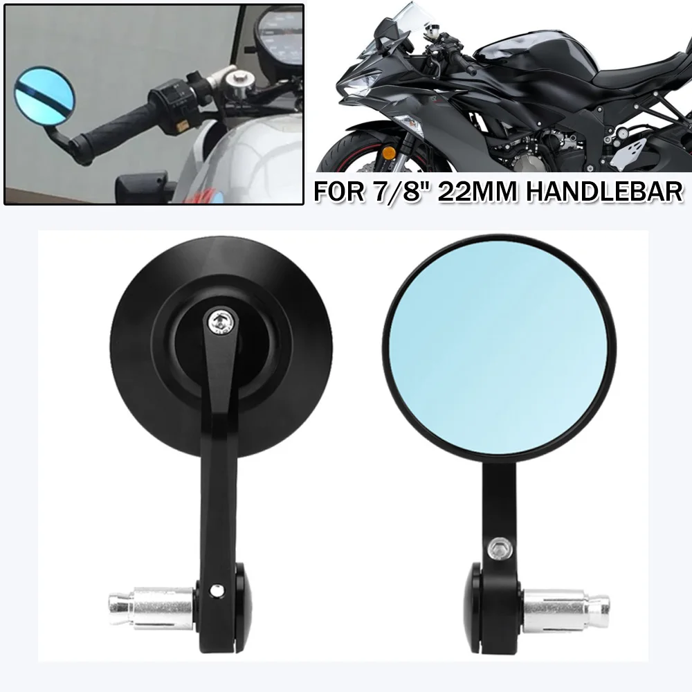 Universal 7/8" Round Bar End Rear Mirrors Motorcycle Rearview Side Mirror For CBR600RR For Ninja For Shadow 600 For BMW R1200GS
Universal 7/8" Round Bar End Rear Mirrors Motorcycle Rearview Side Mirror For CBR600RR For Ninja For Shadow 600 For BMW R1200GS