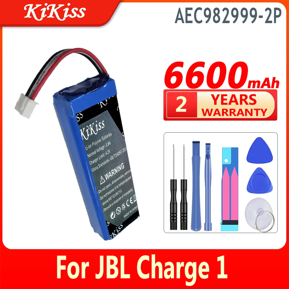 

Аккумулятор KiKiss на 6600 мА · ч, планшетофон AEC9829992P для JBL Charge 1, цифровая батарея