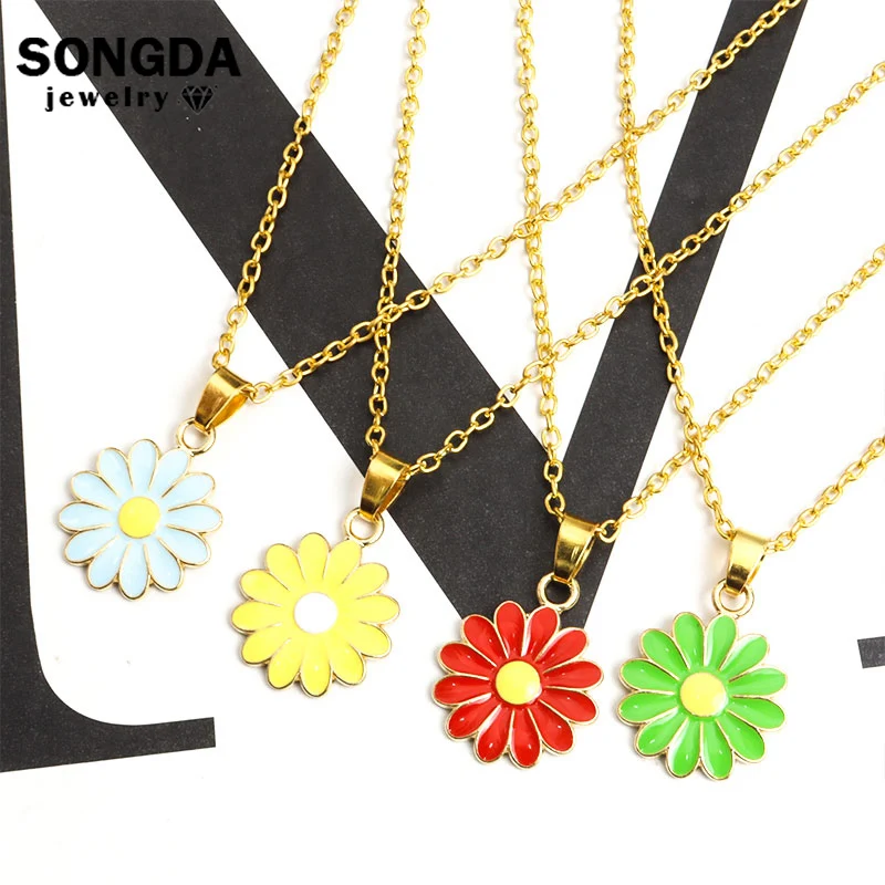 Elegant Flower Daisy Necklace For Women Statement Pendant Ladys Exquisite Clavicle Chain Popular Necklaces Wedding Party Jewelry
Elegant Flower Daisy Necklace For Women Statement Pendant Ladys Exquisite Clavicle Chain Popular Necklaces Wedding Party Jewelry