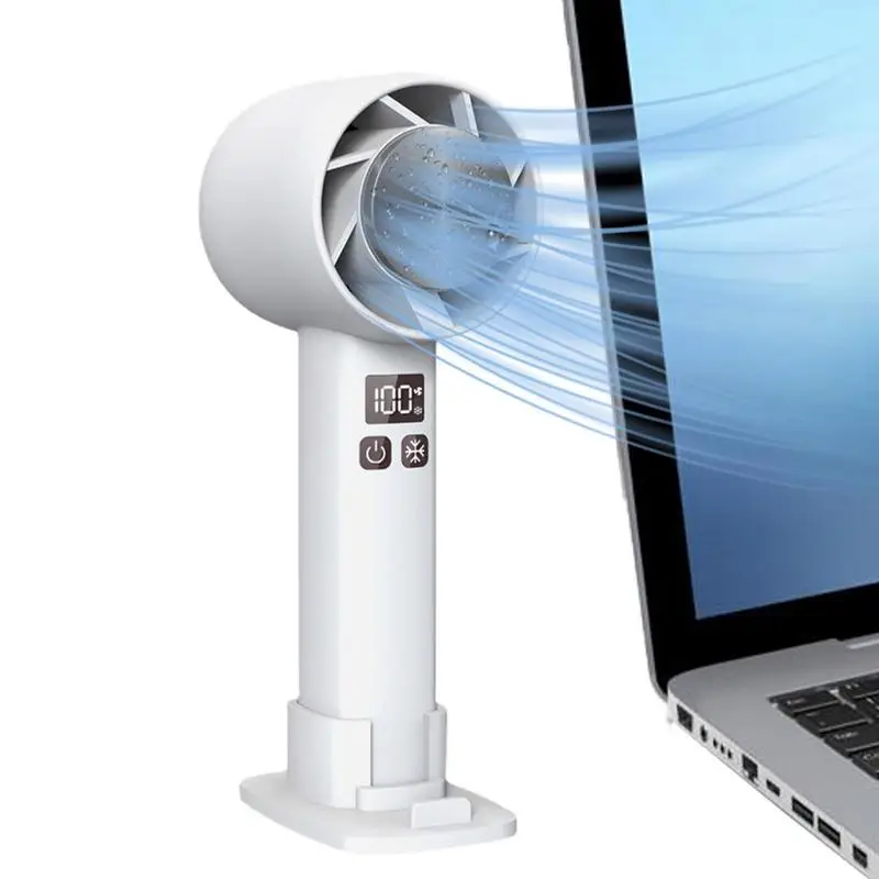 Handheld Air Conditioner Fan USB Rechargeable Mute Cold Compress Fan 1800mAh Hand Fan With Digital Display Blows Cold Air 3
Handheld Air Conditioner Fan USB Rechargeable Mute Cold Compress Fan 1800mAh Hand Fan With Digital Display Blows Cold Air 3