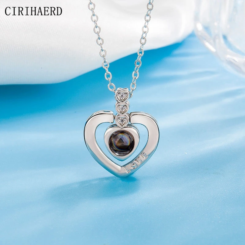 100 Languages I Love You Fashion Projection Necklace Pendant Cute Accessories Heart Charms DIY Gift Jewellery Making Supplies
100 Languages I Love You Fashion Projection Necklace Pendant Cute Accessories Heart Charms DIY Gift Jewellery Making Supplies