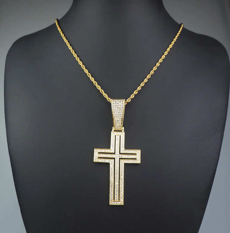 ANGLANG Delicate Crystal Cross Pendant Necklaces for Women Men Shiny CZ Fine Anniversary Gift Fashion Versatile Female Necklace
ANGLANG Delicate Crystal Cross Pendant Necklaces for Women Men Shiny CZ Fine Anniversary Gift Fashion Versatile Female Necklace