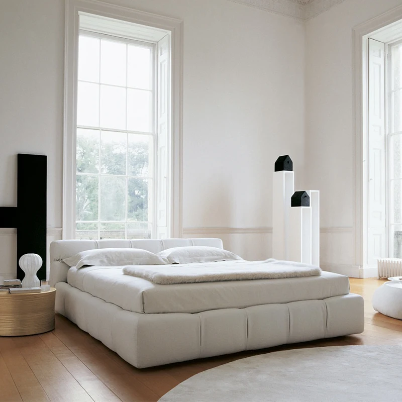 

Love home итальянская кожаная напольная кровать 1,8 современная простая роскошная кровать двойная японская татами