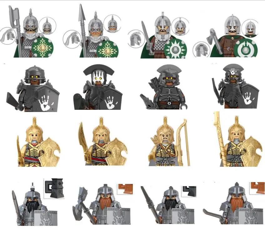 Mini Lord Rings Elves Orcs Army Dwarf Rohan knight Game Thrones building blocks kids toys gift
Mini Lord Rings Elves Orcs Army Dwarf Rohan knight Game Thrones building blocks kids toys gift