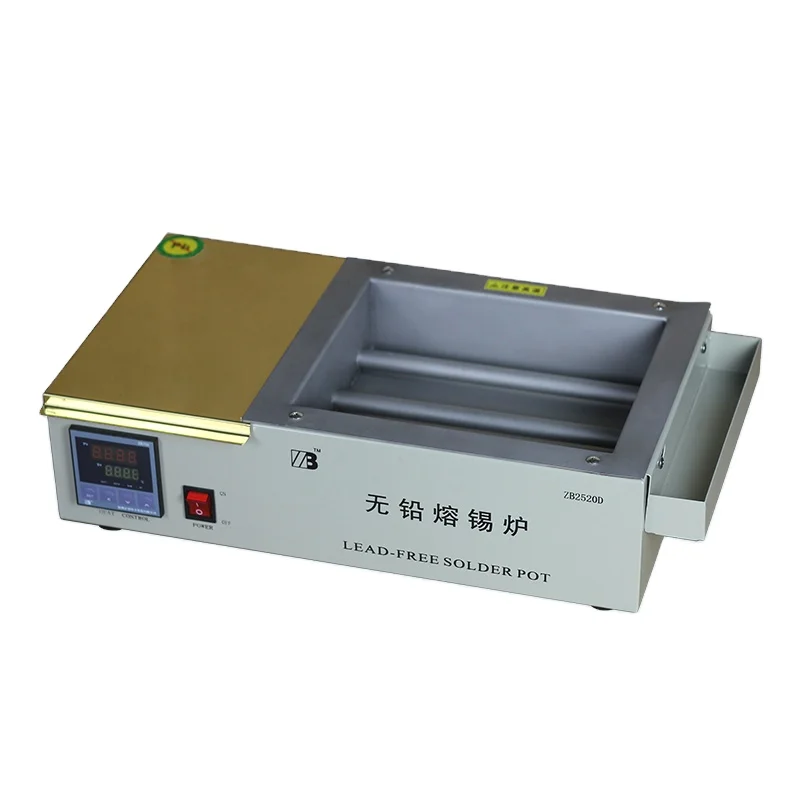 

ZB2520D Lead free Soldering Tin Pot Environment Friendly Precision digital temperature controller Solder Pot