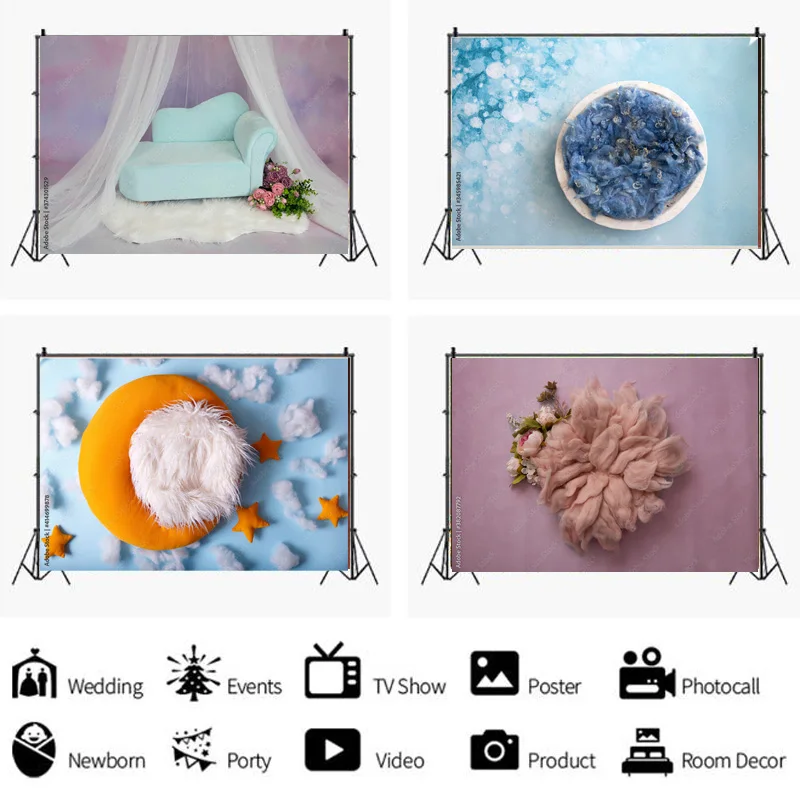 Фон для портретной фотосъемки новорожденных с цветочными качели на день рождения художественный фон корзина Звезды Фон для детской студий...
Фон для портретной фотосъемки новорожденных с цветочными качели на день рождения художественный фон корзина Звезды Фон для детской студий...