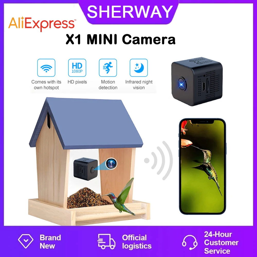 X1 Mini Wireless Wifi Camera Wi-Fi Night Vision Camera Small Household Smart Pet Monitor Mini Night Vision Monitor
X1 Mini Wireless Wifi Camera Wi-Fi Night Vision Camera Small Household Smart Pet Monitor Mini Night Vision Monitor