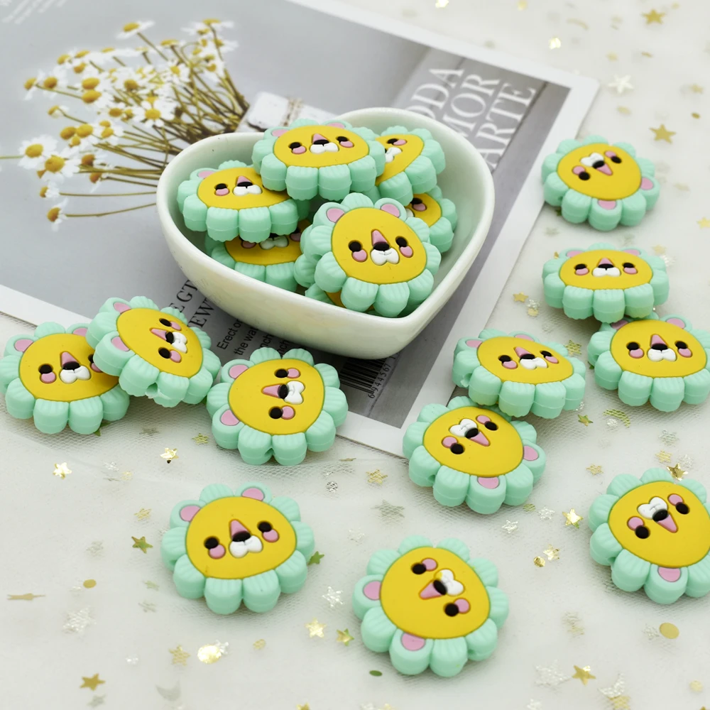 10pcs BPA Free Silicone Teether Beads Cartoon Animals Lion Teether Tiny Rod DIY Teething Necklace Food Grade Baby Shower Gift
10pcs BPA Free Silicone Teether Beads Cartoon Animals Lion Teether Tiny Rod DIY Teething Necklace Food Grade Baby Shower Gift