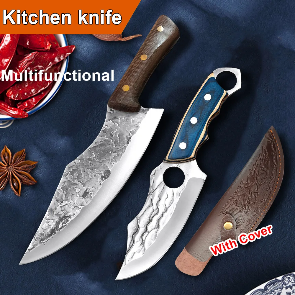 1-4PCS Forging Kitchen Cleaver Knife Handmade Steel Boning Knives Full Tang Handle Chef Slicing Cutter Chopper
1-4PCS Forging Kitchen Cleaver Knife Handmade Steel Boning Knives Full Tang Handle Chef Slicing Cutter Chopper