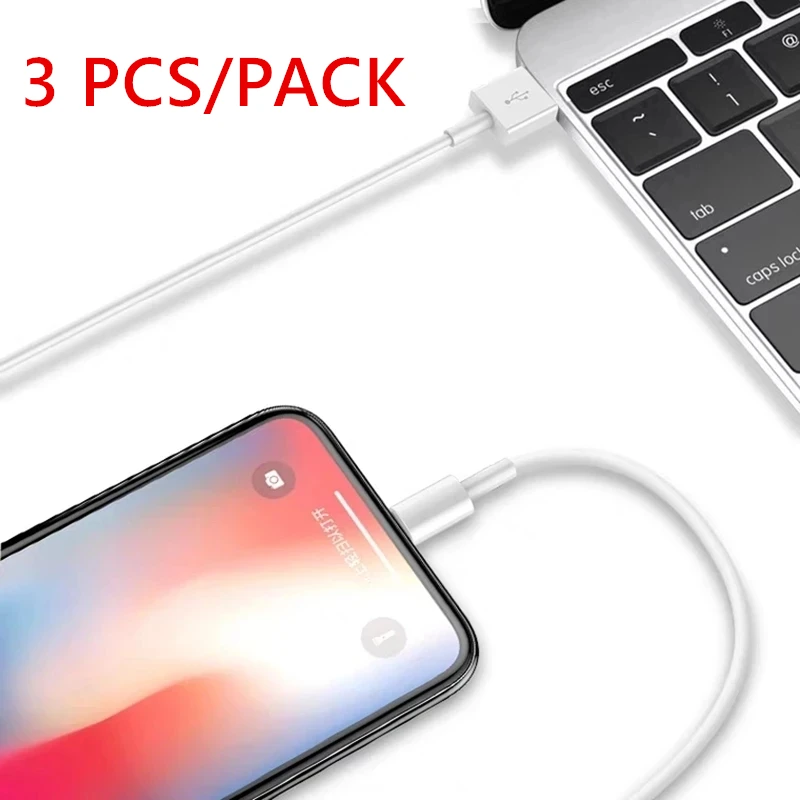 3 PCS/PACK 1m 2m USB Data Charging Cable for iPhone 7 8 6S 6 Plus 11 12 13 Pro XS Max XR X 20W PD Cable Fast USB-C Charger Cord
3 PCS/PACK 1m 2m USB Data Charging Cable for iPhone 7 8 6S 6 Plus 11 12 13 Pro XS Max XR X 20W PD Cable Fast USB-C Charger Cord