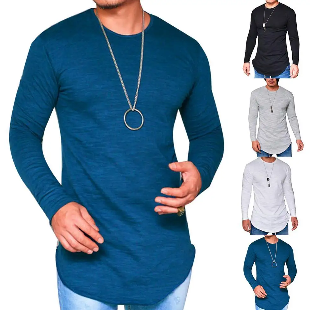 Men Shirt Autumn Solid Color O Neck Long Sleeve Cotton Thin T-shirt Bottoming Male Top Men's Clothing Casual Streetwear
Men Shirt Autumn Solid Color O Neck Long Sleeve Cotton Thin T-shirt Bottoming Male Top Men's Clothing Casual Streetwear