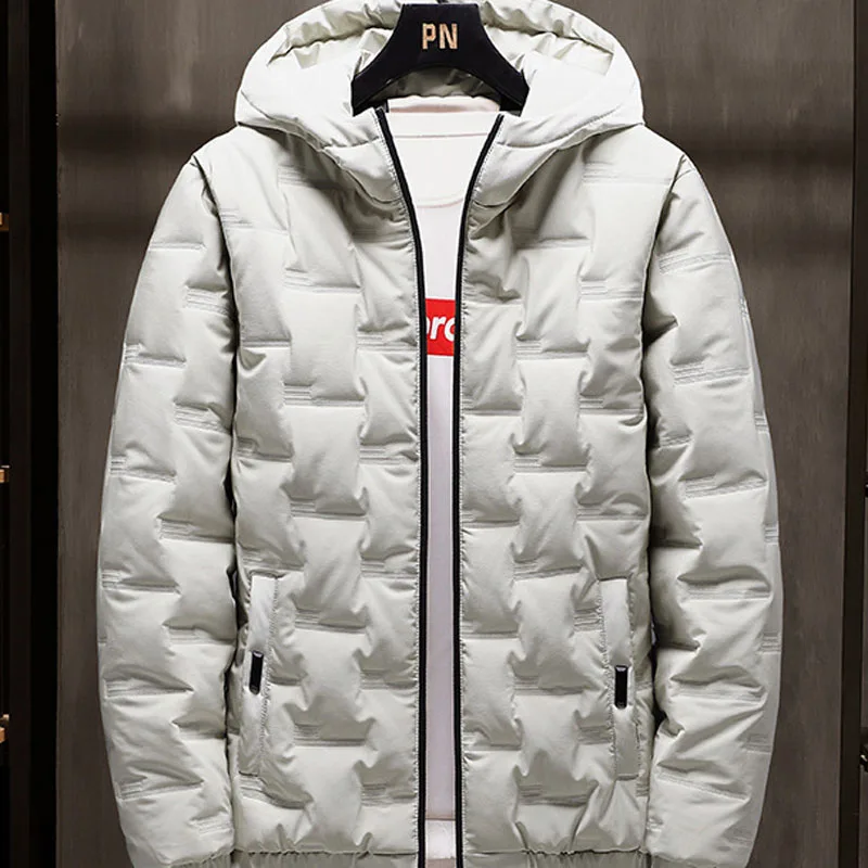 Men Casual Thick Slim Hooded Jackets Diamond Pattern Warm Solid Color Coat Fashion Parkas Clothing Mens Coat Winter Jacket MY676
Men Casual Thick Slim Hooded Jackets Diamond Pattern Warm Solid Color Coat Fashion Parkas Clothing Mens Coat Winter Jacket MY676