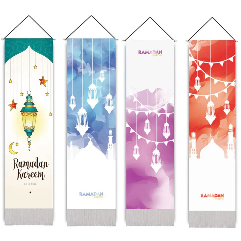 Muslim Ethnic Style Ramadan Scroll Hanging Painting Muslim Living Room Fabric Wall Tassel Painting
Muslim Ethnic Style Ramadan Scroll Hanging Painting Muslim Living Room Fabric Wall Tassel Painting