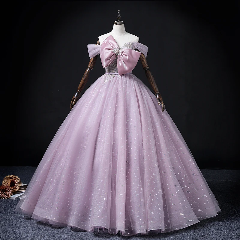 Очаровательное бальное платье принцессы jaevini 2022, платья Quinceanera, женские платья макси из фатина с большим бантом и бисером
Очаровательное бальное платье принцессы jaevini 2022, платья Quinceanera, женские платья макси из фатина с большим бантом и бисером