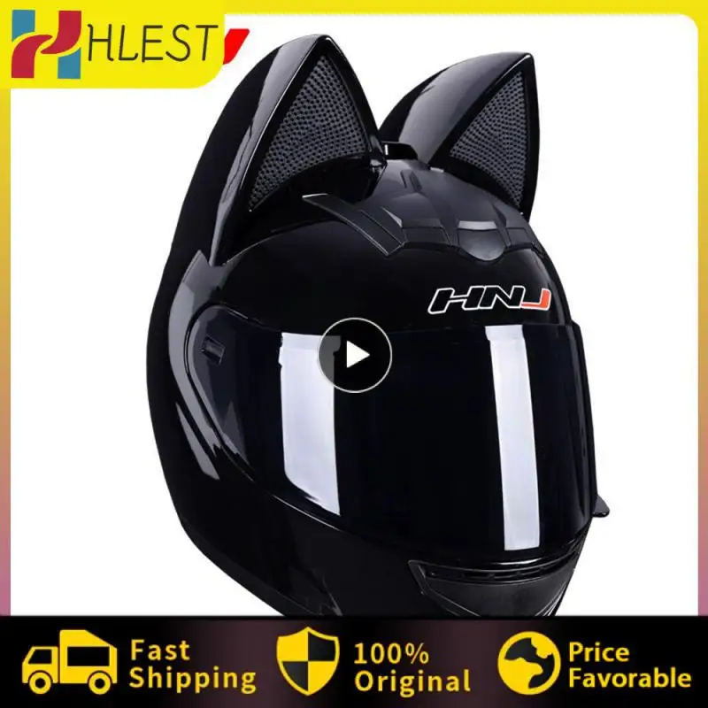 Single Lens Full Face Helmet Cat Ears Helmet Cat Ears Helmet Detachable Universal Male And Female Motorcycle Helmets Full Face
Single Lens Full Face Helmet Cat Ears Helmet Cat Ears Helmet Detachable Universal Male And Female Motorcycle Helmets Full Face