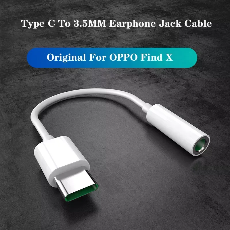 Original Type C Audio Adapter USB-C To 3.5mm Headphone jack Connector Converter Cable For OPPO Reno 2 3 4 Pro Ace2 Find X X2 Pro
Original Type C Audio Adapter USB-C To 3.5mm Headphone jack Connector Converter Cable For OPPO Reno 2 3 4 Pro Ace2 Find X X2 Pro