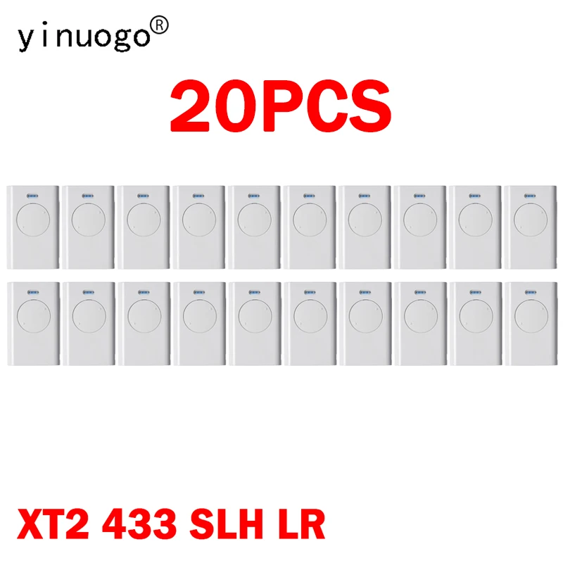 

20PCS Remote Control for XT2 433 SLH LR XT4 433 SLH LR 433.92MHz Rolling Code XT2 XT4 433 SLH LR Garage Door/Gate Opener