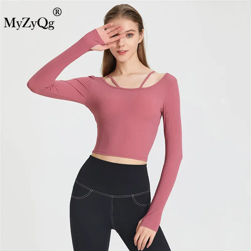 MyZyQg Women Long Sleeve Yoga Tops with Chest Pads Hanging Neck Sports Running Quick Dry Fitness Wear T-shirt
MyZyQg Women Long Sleeve Yoga Tops with Chest Pads Hanging Neck Sports Running Quick Dry Fitness Wear T-shirt