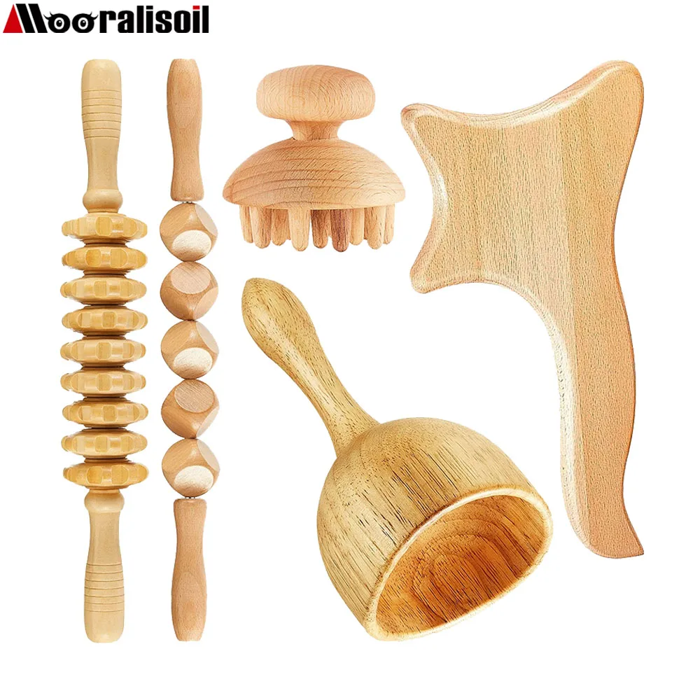 5pcs Wood Therapy Massager Gua Sha Tools Wooden Massage Scraping Fascia For Lymphatic Drainage Anti Cellulite Muscle Pain Relief
5pcs Wood Therapy Massager Gua Sha Tools Wooden Massage Scraping Fascia For Lymphatic Drainage Anti Cellulite Muscle Pain Relief