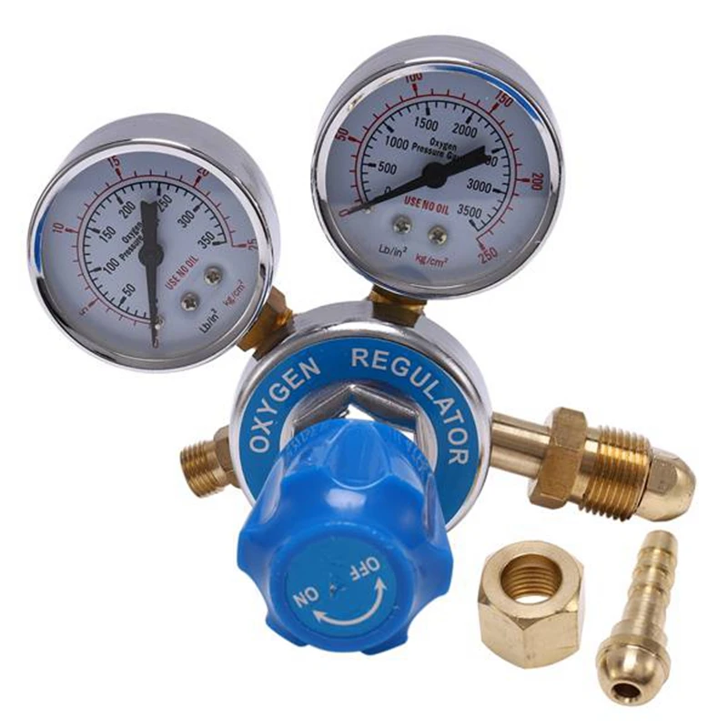 Oxygen Gas Bottle Regulators O2 Reducing Pressure Inhaler Double Gauge Regulator Oxygen Tank Regulator
Oxygen Gas Bottle Regulators O2 Reducing Pressure Inhaler Double Gauge Regulator Oxygen Tank Regulator