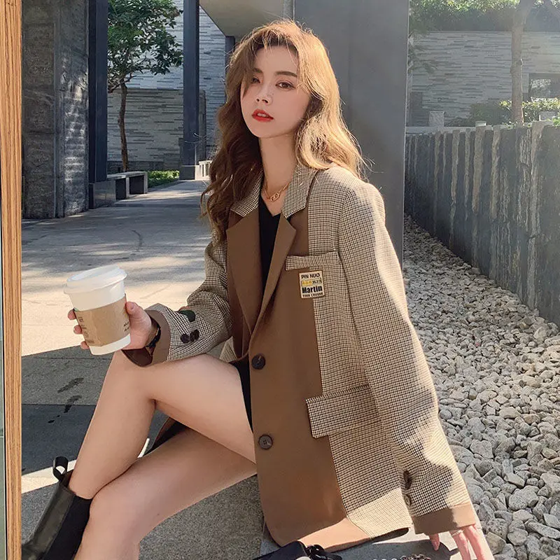 Plaid Casual Suit Women 2022 Spring Autumn Traf Women's Winter Coats Free Shipping Overcoat Female Ladies Blazers Woman Blaser
Plaid Casual Suit Women 2022 Spring Autumn Traf Women's Winter Coats Free Shipping Overcoat Female Ladies Blazers Woman Blaser
