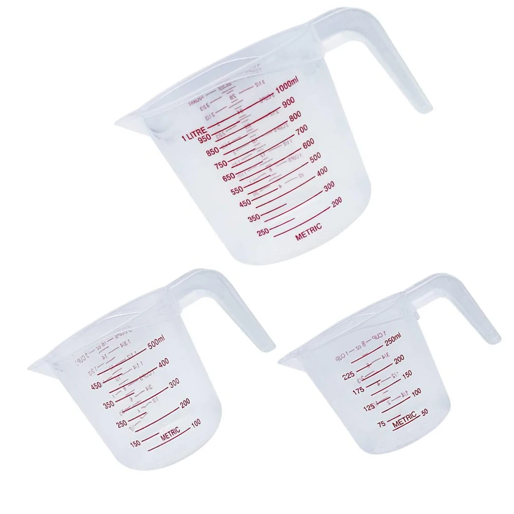 250/500/1000ml Plastic Transparent Measuring Cup Jug Pour Spout Surface Kitchen Supplies Accessories For Caking Baking Tools
250/500/1000ml Plastic Transparent Measuring Cup Jug Pour Spout Surface Kitchen Supplies Accessories For Caking Baking Tools