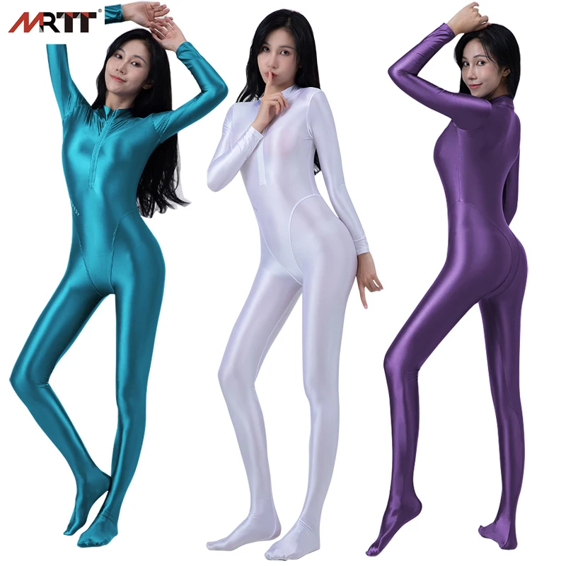 Sexy Front Zipper Oil Tights Shiny Smooth one-piece swimsuit Women Yoga Playsuit Suits Catsuits Bodysuit Wetsuit Plus Size men
Sexy Front Zipper Oil Tights Shiny Smooth one-piece swimsuit Women Yoga Playsuit Suits Catsuits Bodysuit Wetsuit Plus Size men