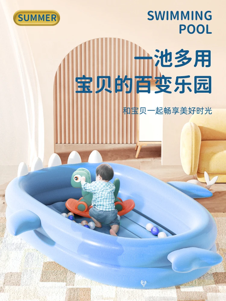 Inflatable swimming pool outdoor large baby swimming bucket children's home water pool, sun canopy, shark paddling pool
Inflatable swimming pool outdoor large baby swimming bucket children's home water pool, sun canopy, shark paddling pool