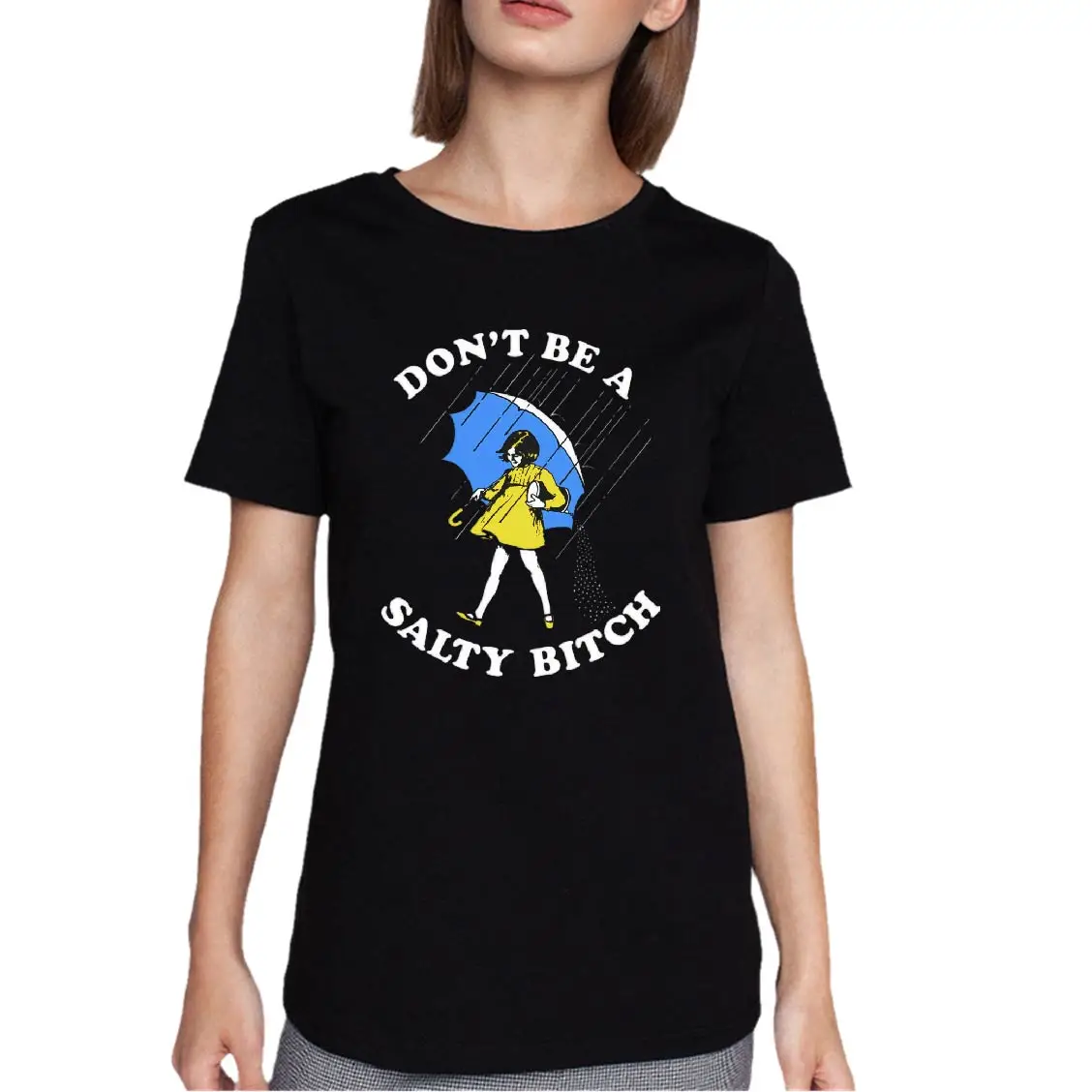 Dont Be A Salty Bitch Women's Cotton T-Shirt Funny Slogan Tshirt Summer Goth Shirt Gift for Girl
Dont Be A Salty Bitch Women's Cotton T-Shirt Funny Slogan Tshirt Summer Goth Shirt Gift for Girl