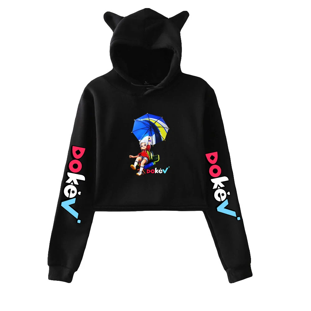 2022 Dokev Printed Cat Cropped Hoodies Women Long Sleeve Hooded Pullover Crop Tops Hot Sale Casual Harajuku High Quality
2022 Dokev Printed Cat Cropped Hoodies Women Long Sleeve Hooded Pullover Crop Tops Hot Sale Casual Harajuku High Quality