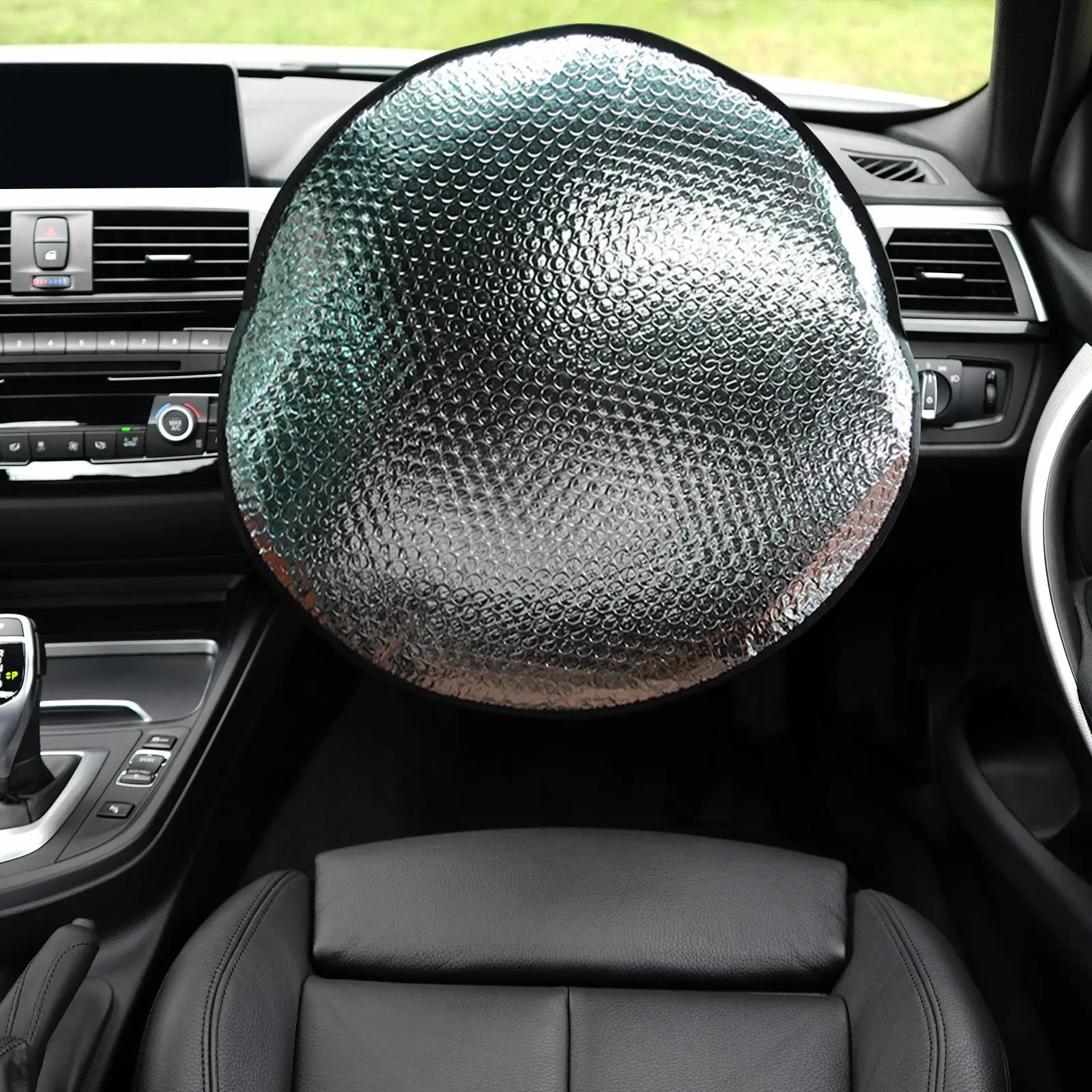 Aluminum Foil Car Steering Wheel Cover Sunscreen Sunshade Sun Protection Visor Insulation Foldable Car Steering Wheel Sun Shade 
Aluminum Foil Car Steering Wheel Cover Sunscreen Sunshade Sun Protection Visor Insulation Foldable Car Steering Wheel Sun Shade