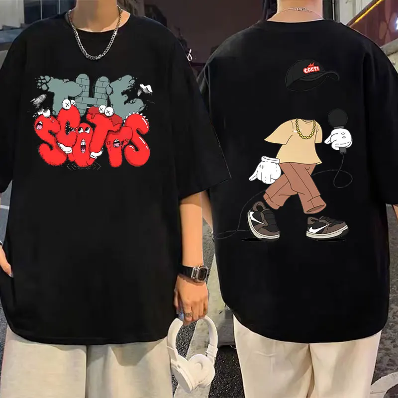 Travis Scott The Scotts Streetwear Hip-Hop Oversized T-shirts Summer Mens Women Cactus Jack Tshirt Male Fashion Loose T Shirt
Travis Scott The Scotts Streetwear Hip-Hop Oversized T-shirts Summer Mens Women Cactus Jack Tshirt Male Fashion Loose T Shirt