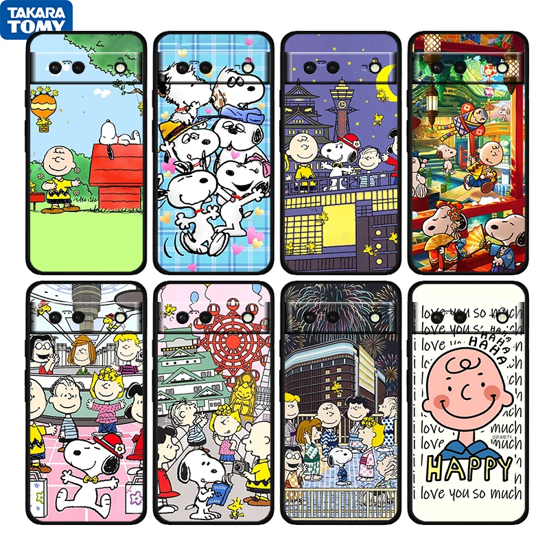 Snoopy Cartoon Dog Shockproof Cover for Google Pixel 6 6a 6Pro 5 5a 4 4a XL 5G Black Phone Case Shell Soft Fundas Coque Cover
Snoopy Cartoon Dog Shockproof Cover for Google Pixel 6 6a 6Pro 5 5a 4 4a XL 5G Black Phone Case Shell Soft Fundas Coque Cover