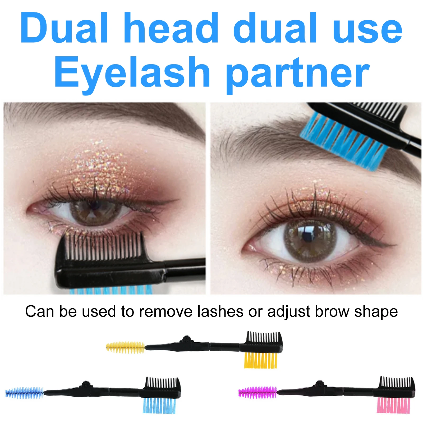 2 in 1 Foldable Double-ended Eyebrow Brush Eyelash Brush Comb with Safe Round Comb Teeth For Eye Makeup Cosmetic Tool
2 in 1 Foldable Double-ended Eyebrow Brush Eyelash Brush Comb with Safe Round Comb Teeth For Eye Makeup Cosmetic Tool