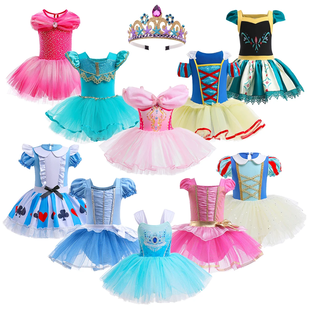 

Halloween Baby Girls Princess Belle Elsa Alice Dress Up Fancy Fairy Toddler Ballet Tutu Dress Wedding Party Infant Prom Dresses