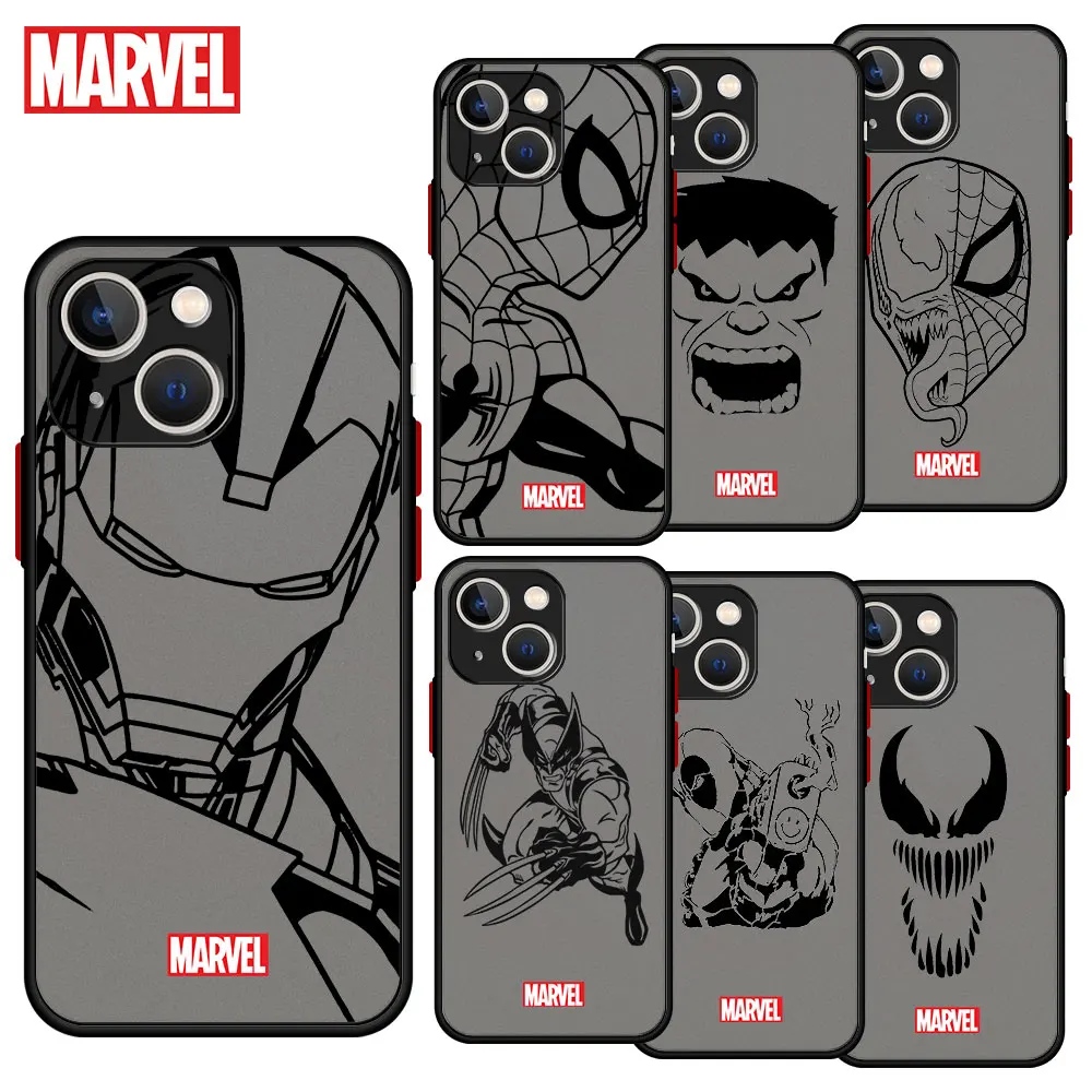 Marvel Iron Man Spider-Man Venom Skin Feel Matte Case For Apple iPhone 11 13 12 Pro Max XS XR X 8 7 6s 6 Plus Clear Hard Cover
Marvel Iron Man Spider-Man Venom Skin Feel Matte Case For Apple iPhone 11 13 12 Pro Max XS XR X 8 7 6s 6 Plus Clear Hard Cover