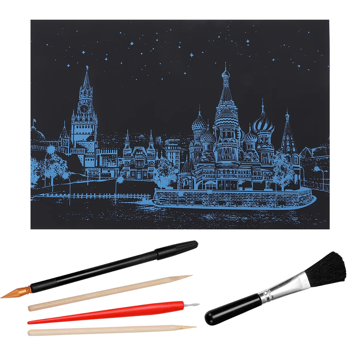 5 Pcs Night City Scratch Painting Childrens Toys Scratching Drawing Birthday Present Scraping DIY Picture Wooden
5 Pcs Night City Scratch Painting Childrens Toys Scratching Drawing Birthday Present Scraping DIY Picture Wooden