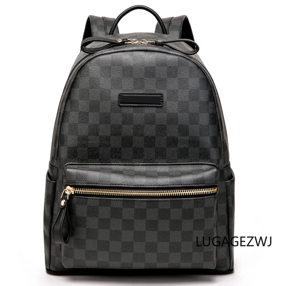 Fashionable Plaid Leather Backpack Male Female Student Backpack Large Capacity Computer Bag High-quality Cowhide Travel Bag
Fashionable Plaid Leather Backpack Male Female Student Backpack Large Capacity Computer Bag High-quality Cowhide Travel Bag
