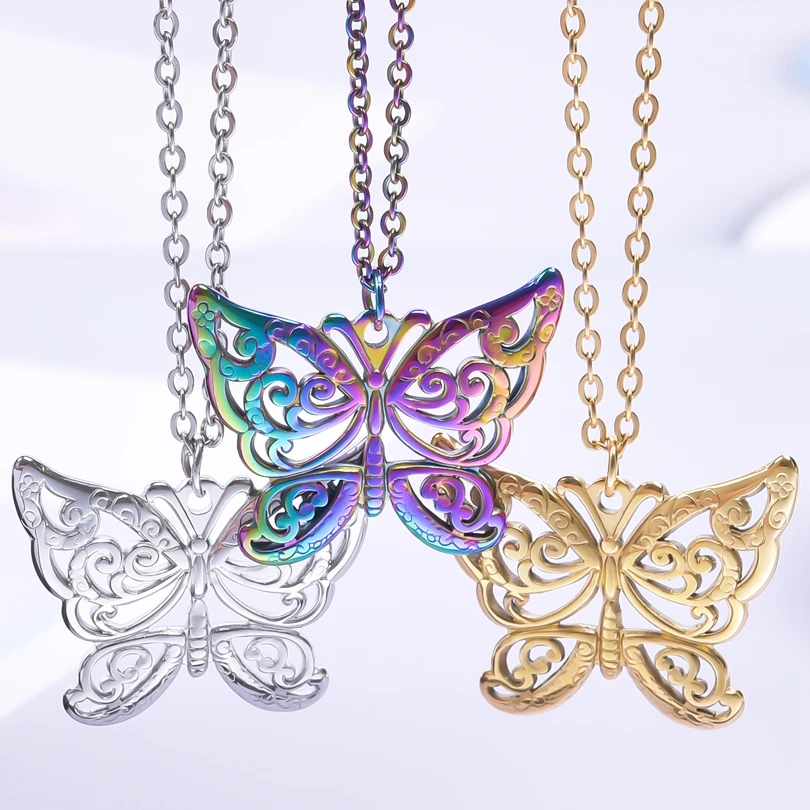 Женская цепочка с подвеской-бабочкой, из нержавеющей стали
Женская цепочка с подвеской-бабочкой, из нержавеющей стали