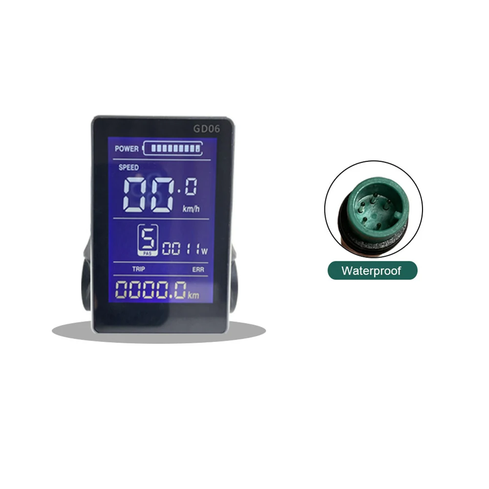 36/48V Universal JN GD06 LCD Display 5 Pin Waterproof(WP)/SM Plug Electric Scooters Display MultiFunctions For E-bike Controller
36/48V Universal JN GD06 LCD Display 5 Pin Waterproof(WP)/SM Plug Electric Scooters Display MultiFunctions For E-bike Controller