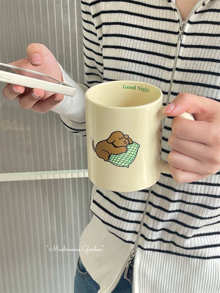 *Mushrooms Garden* Cream Color Senior Sense of Cute Large-capacity Ceramic Cup Milk Breakfast Cup High Temperature Resistance 
*Mushrooms Garden* Cream Color Senior Sense of Cute Large-capacity Ceramic Cup Milk Breakfast Cup High Temperature Resistance