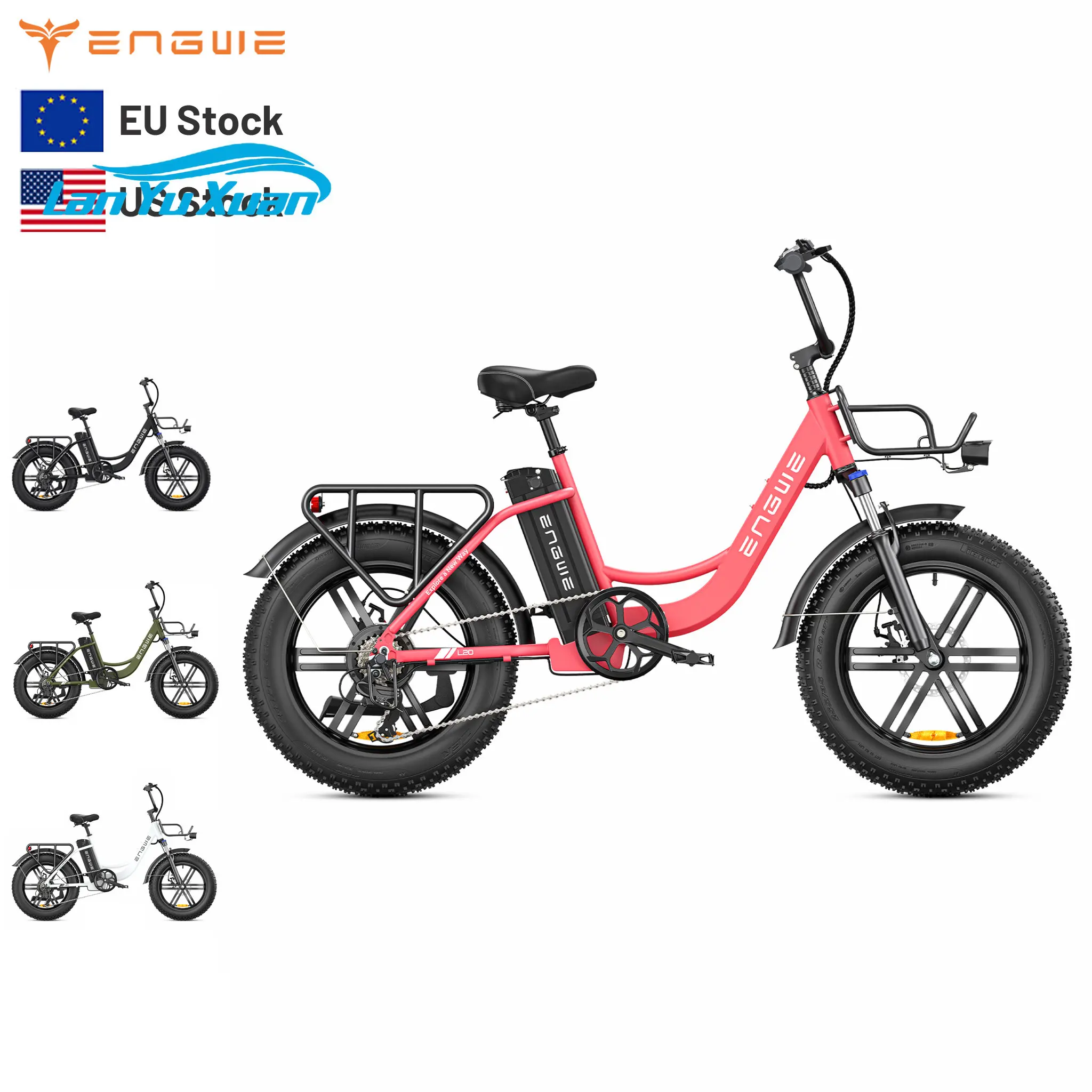 Электрический гибридный велосипед ENGWE L20 US Stock 750W электрический велосипед для города 48V 13Ah для взрослых 20-дюймовые шины на толстых покрышках, электровелосипед
Электрический гибридный велосипед ENGWE L20 US Stock 750W электрический велосипед для города 48V 13Ah для взрослых 20-дюймовые шины на толстых покрышках, электровелосипед